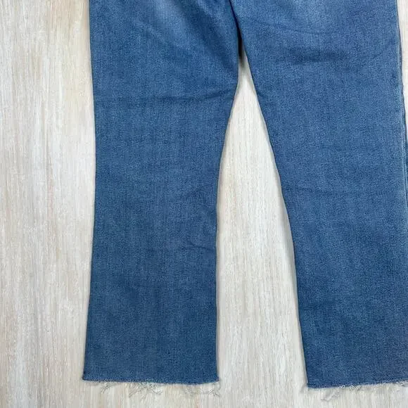 BDG Urban Outfitters High Rise Crop Kick Flare Casual Denim Edgy Grunge Jeans 27 - Picture 14 of 16